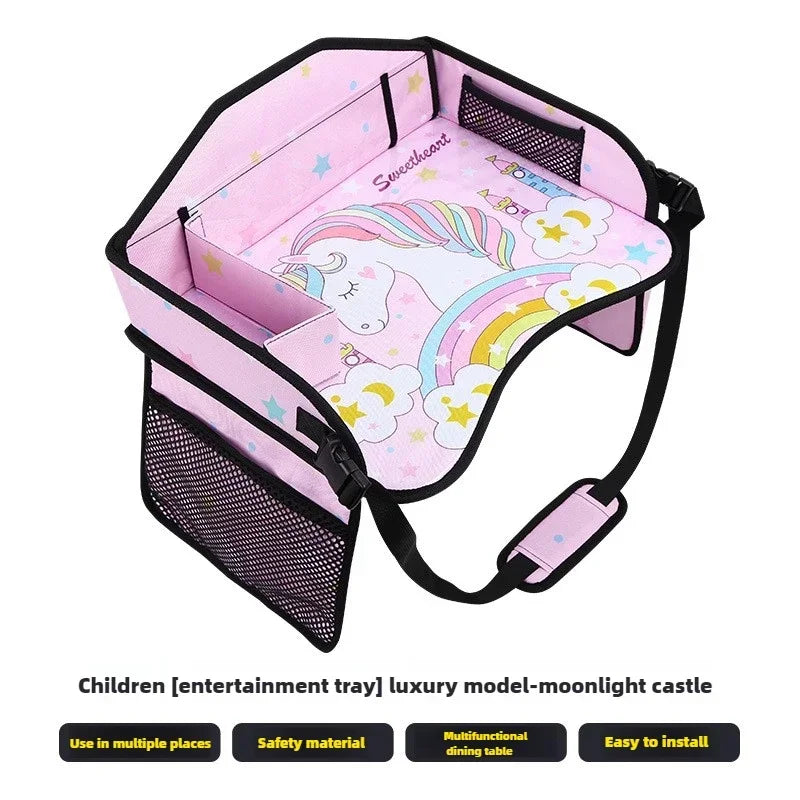 Kids Travel Tray – Portable Lap Tray for Car Seats & Airplane Travel