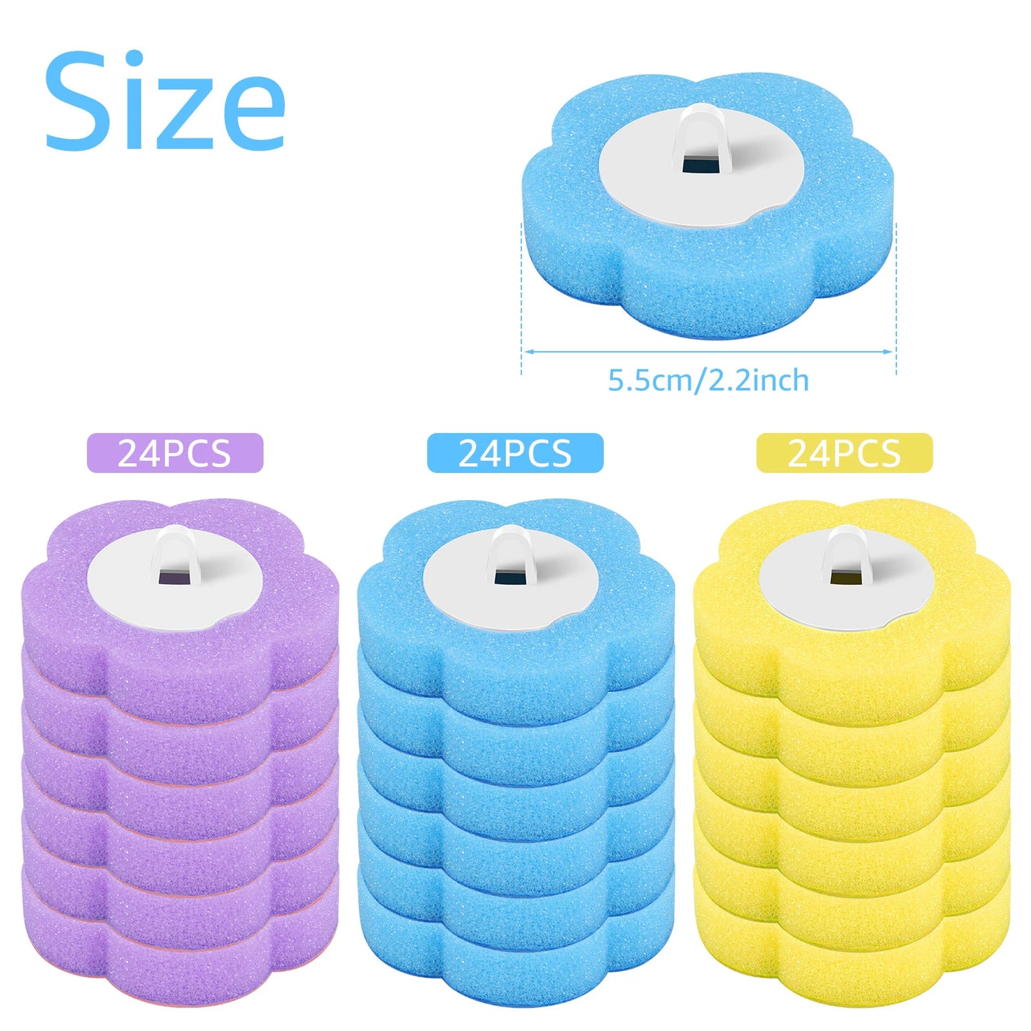 18/36 pcs Disposable Toilet Brush Kit – Wall-Mounted Holder, Long Handle, Refill Included