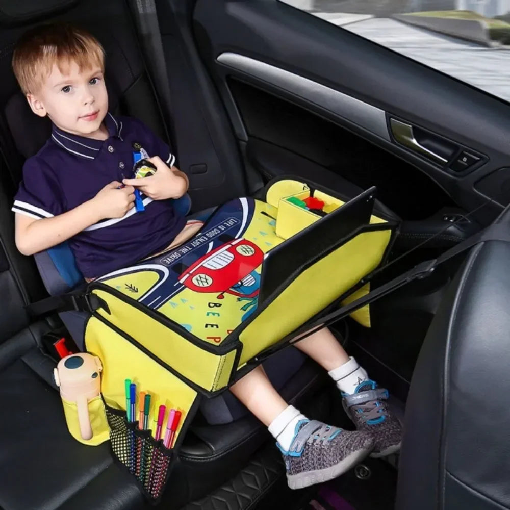 Kids Travel Tray – Portable Lap Tray for Car Seats & Airplane Travel