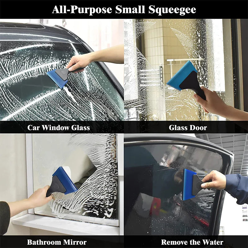 Rubber Window Squeegee & Scraper