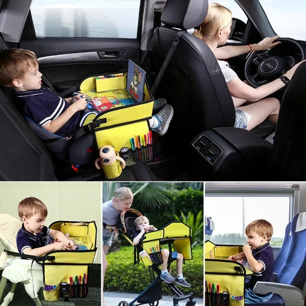 Kids Travel Tray – Portable Lap Tray for Car Seats & Airplane Travel