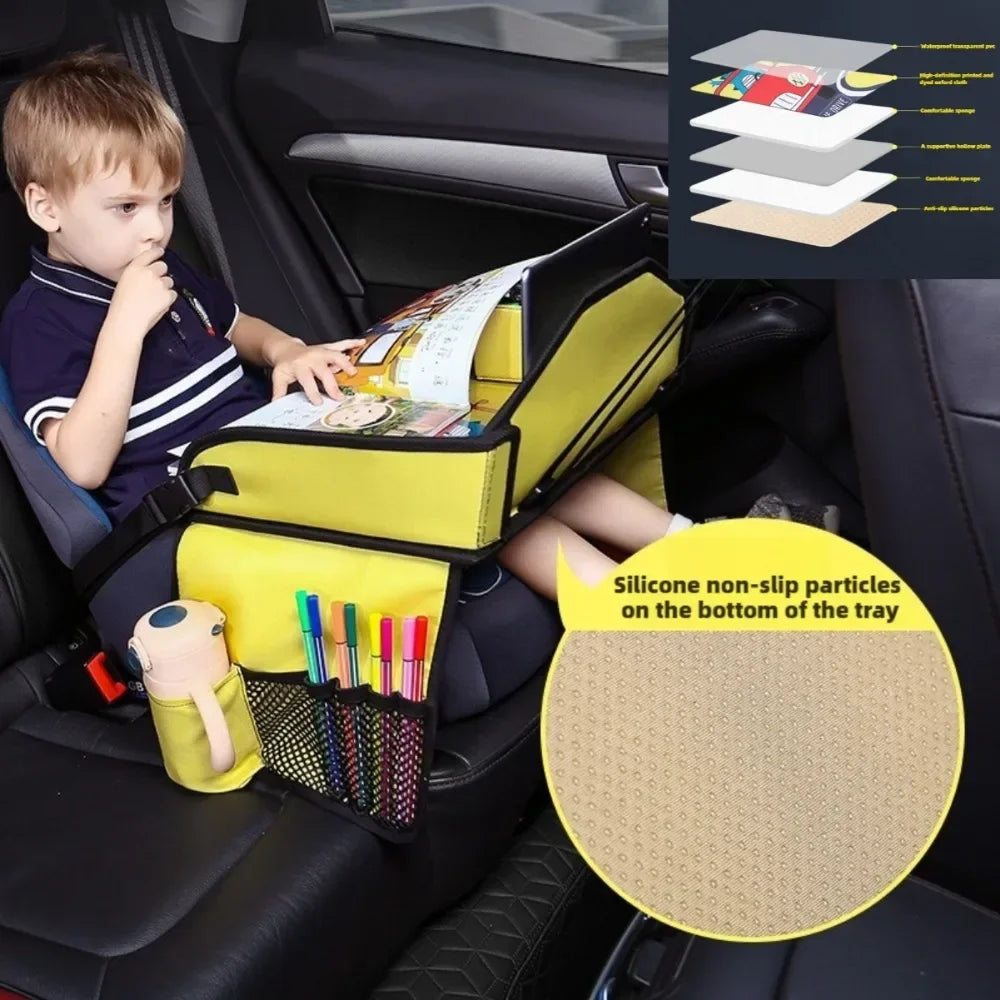 Kids Travel Tray – Portable Lap Tray for Car Seats & Airplane Travel