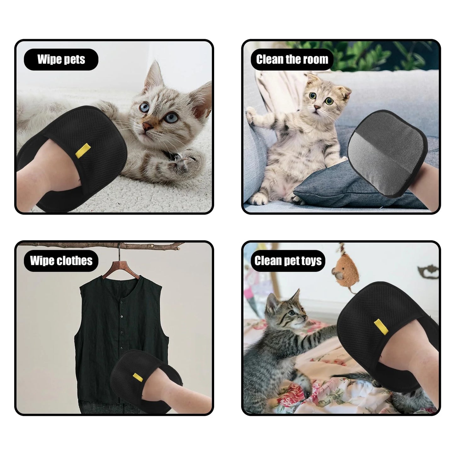 Reusable Pet Hair Removal Gloves