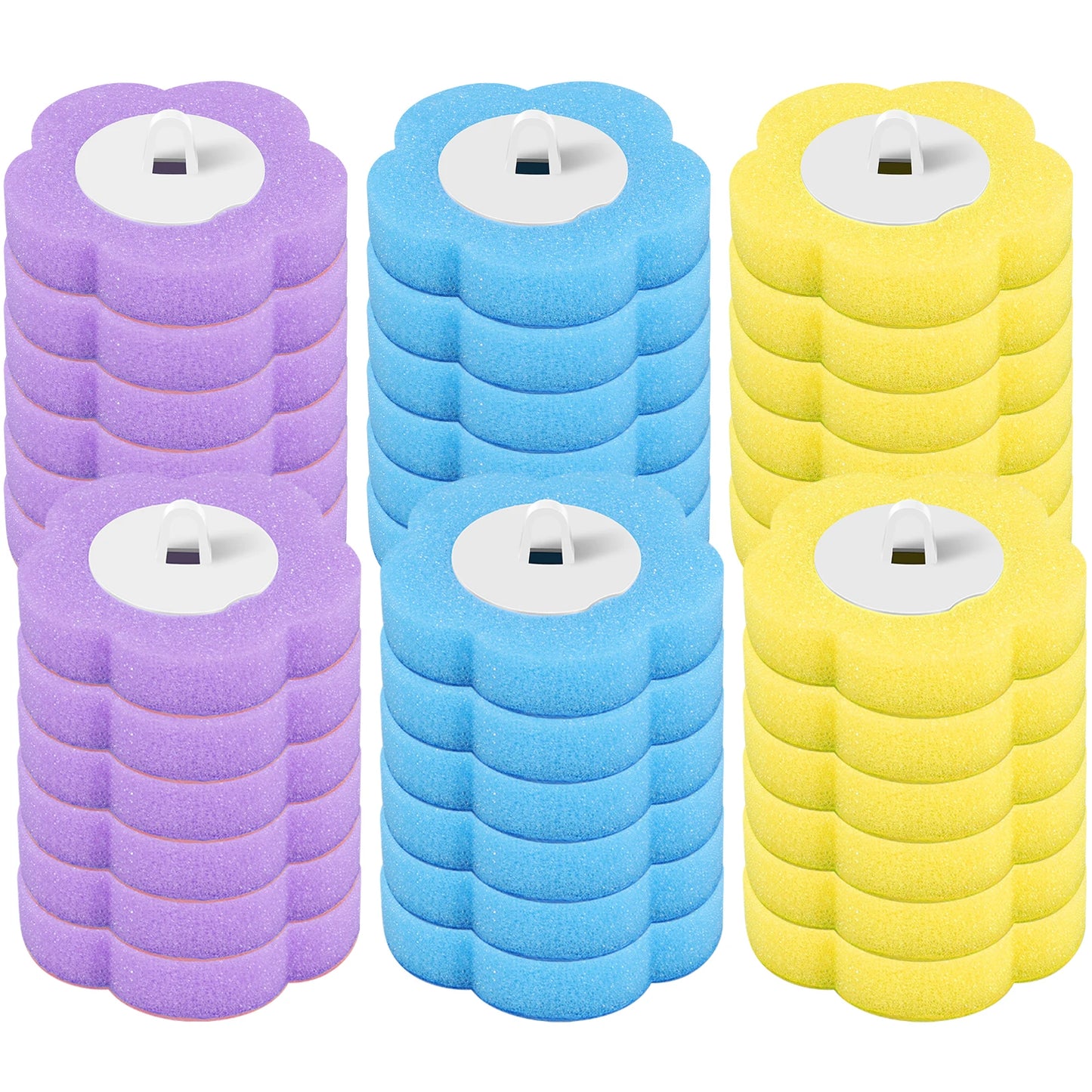 18/36 pcs Disposable Toilet Brush Kit – Wall-Mounted Holder, Long Handle, Refill Included