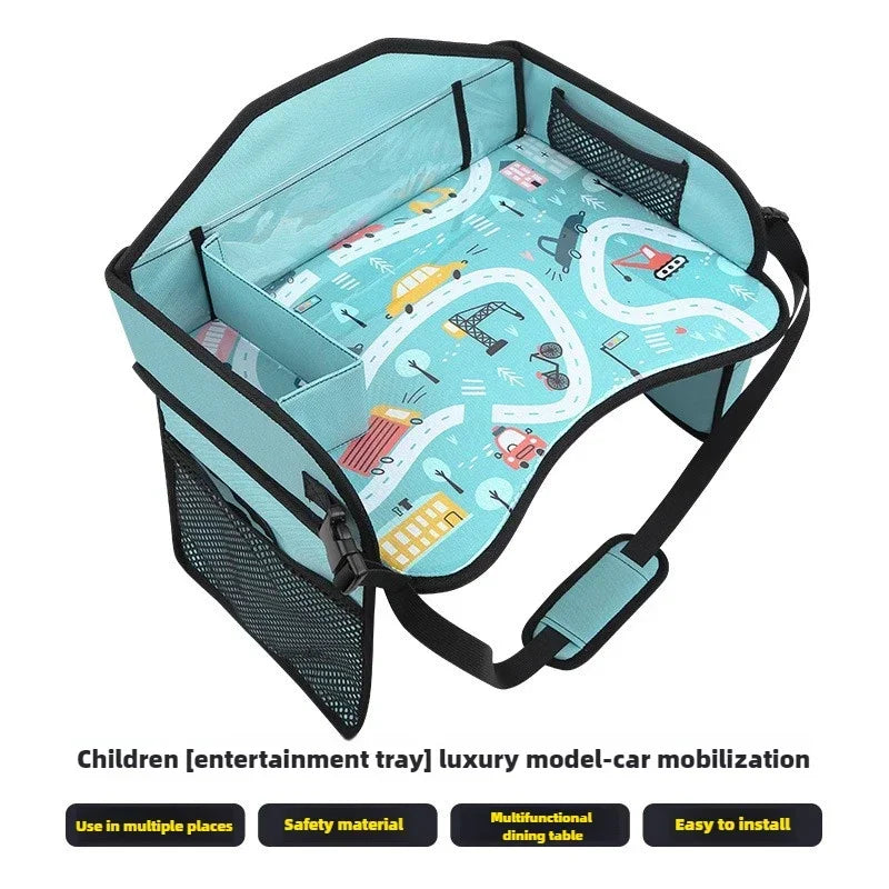 Kids Travel Tray – Portable Lap Tray for Car Seats & Airplane Travel