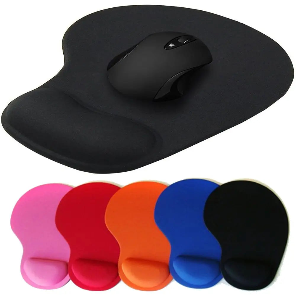 Ergonomic mouse pad with wrist support — comfort and stability while you work.