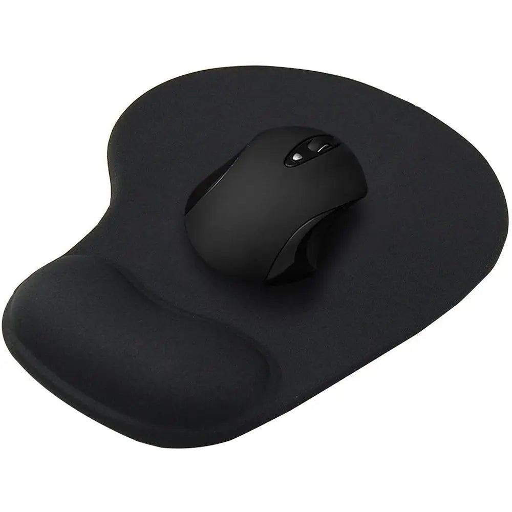 Ergonomic mouse pad with wrist support — comfort and stability while you work.